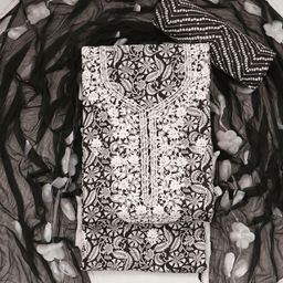 ASISA Embroidered Pure Cotton Unstitched Dress Material-image-62