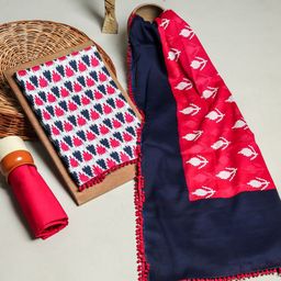 Kishori Sarees Ikat Printed Pure Cotton Unstitched Dress Material-image-102