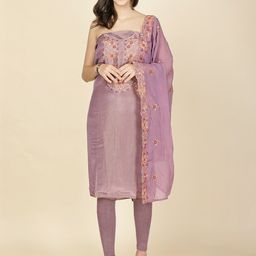Meena Bazaar Embroidered Unstitched Dress Material-image-1