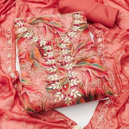 DNVEENS Organza Unstitched Dress Material-image-44