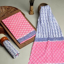 Kishori Sarees Ethnic Motifs Printed Pure Cotton Block Print Unstitched Dress Material-picture-13