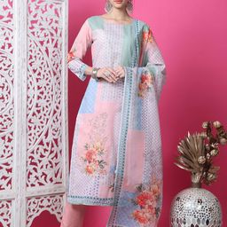 Stylee LIFESTYLE Floral Printed Unstitched Dress Material-image-44