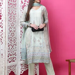 Stylee LIFESTYLE Floral Printed Unstitched Dress Material-image-24