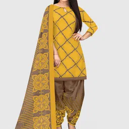 KALINI Printed Unstitched Dress Material-image-11