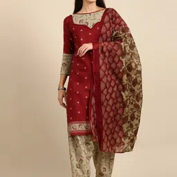 KALINI Floral Printed Unstitched Dress Material-image-53