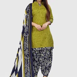 KALINI Floral Printed Unstitched Dress Material-image-19