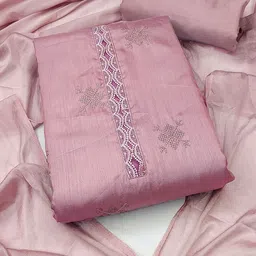 MANVAA Ethnic Motifs Embroidered Unstitched Dress Material-image-57