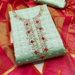 KALINI Embroidered Unstitched Dress Material-image-23
