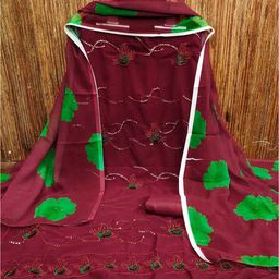 Panzora Embroidered Unstitched Dress Material-image-99