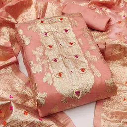 KALINI Woven Design Unstitched Dress Material-picture-38