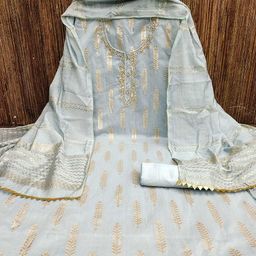 Panzora Ethnic Motifs Woven Design Unstitched Dress Material-picture-16