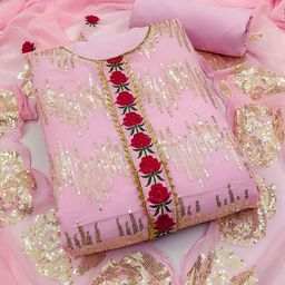 KALINI Embroidered Unstitched Dress Material-image-32