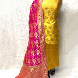 KALINI Pure Silk Unstitched Dress Material-image-43