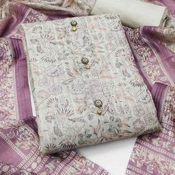 Peachmode Printed Linen Unstitched Dress Material-image-56