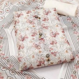 Peachmode Printed Linen Unstitched Dress Material-image-38