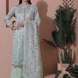 Stylee LIFESTYLE Floral Printed Satin Unstitched Dress Material-image-28