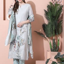 Stylee LIFESTYLE Printed Pure Cotton Unstitched Dress Material-image-33