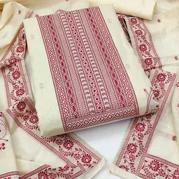 Peachmode Pure Cotton Unstitched Dress Material-image-69