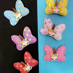 VAGHBHATT Girls Set of 6 Alligator Hair Clip-3