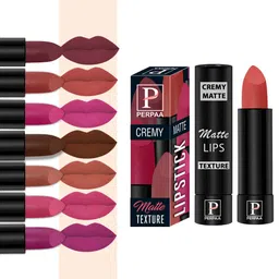 PERPAA Set of 8 Long Lasting Smooth Texture Smudgeproof Cremy Matte Lipstick - 3.5 g each-image-94
