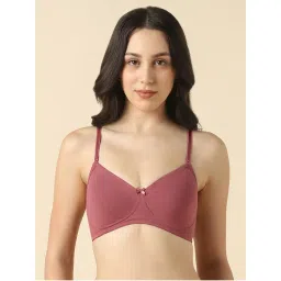 Van Heusen Women Solid Anti Bacterial Non Padded Wireless Shaper Bra Mauve-picture-34