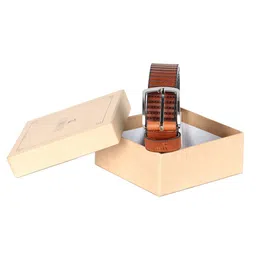 THE CLOWNFISH Textured Leather Belt-image-98