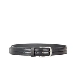 THE CLOWNFISH Men Black Leather Belt-image-19
