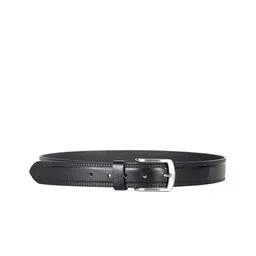 THE CLOWNFISH Men Black Genuine Leather Belt-image-56