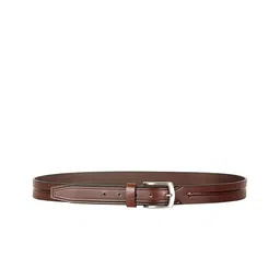 THE CLOWNFISH Men Brown Textured Belt-image-38