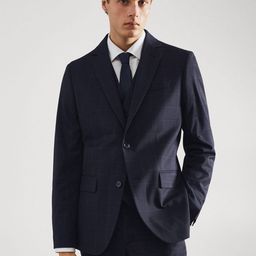 MANGO MAN Checked Slim Fit Blazer-image-78