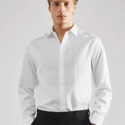 MANGO MAN Pure Cotton Opaque Formal Shirt-image-82