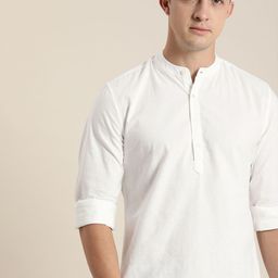 INVICTUS Men White Slim Fit Cotton Linen Casual Shirt-image-92