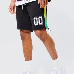 boohooMAN Applique & Ombre Detail Regular Shorts-image-59