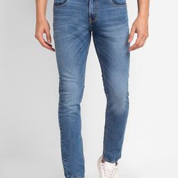 SPYKAR Men Blue Skinny Fit Low-Rise Heavy Fade Jeans-image-35