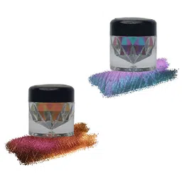 Veoni BELLE Set of 2 Multichrome Duochrome Eyeshadow Pigment 2g Each - Mercury & Rust-21