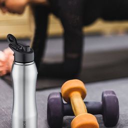 BOROSIL Grip n Sip Leakproof BPA Free Stainless Steel Water Bottle 750ml-image-2
