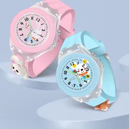Spiky Kids Set Of 2 Analogue Multi Function Watch Rabbit_BlueMonk_Combo-12