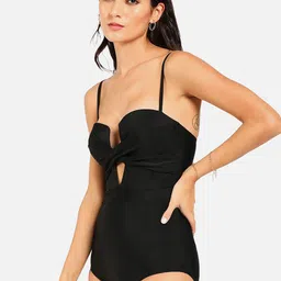 HAUTE SAUCE by  Campus Sutra Women Shoulder Strap Monokini-image-58