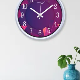 RANDOM Purple & Pink Contemporary Wall Clock 30 cm-34