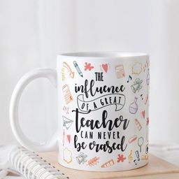 Indigifts White & Black Text or Slogans Printed Ceramic Glossy Mug 325 ML-43