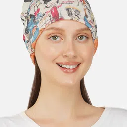 iSWEVEN Adults Conversational Printed Beanie Cap-41