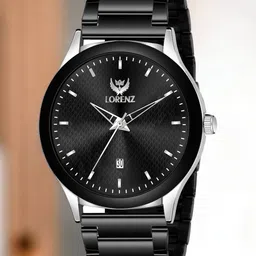 LORENZ Men Brass Printed Dial & Bracelet Style Straps Analogue Multi Function Watch MK-4048R-9