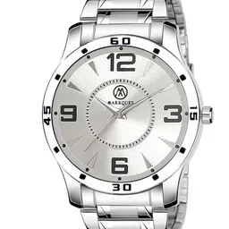 MARKQUES Men Silver Dial & Stainless Steel Straps Analogue Watch BON-770909-Silver-image-2