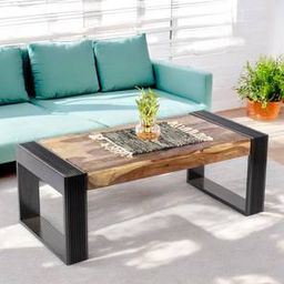 ikiriya Hudson Rectangular Solid Wood Coffee Table in Natural Finish-picture-46