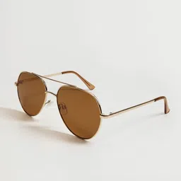MANGO Women Aviator Sunglasses with UV Protected Lens-40