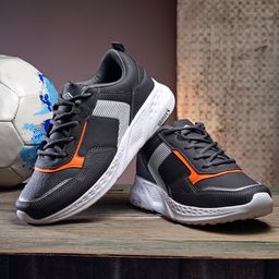 ASIAN Men Grey Mesh Running Non-Marking Shoes-picture-12