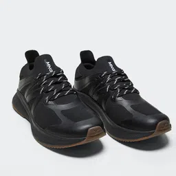 MANGO MAN Men Black Woven Design Sneakers-image-94