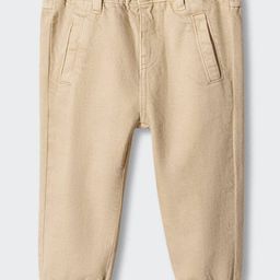 Mango Kids Boys Mid-Rise Regular Fit Pure Cotton Joggers-image-63