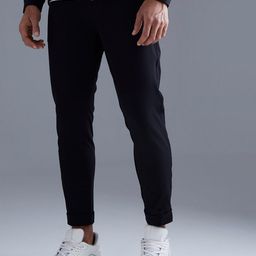 boohooMAN Slim Fit High-Rise Trousers-image-10