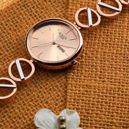Titan Women Brass Dial & Stainless Steel Straps Analogue Watch NQ2644KM02-image-57